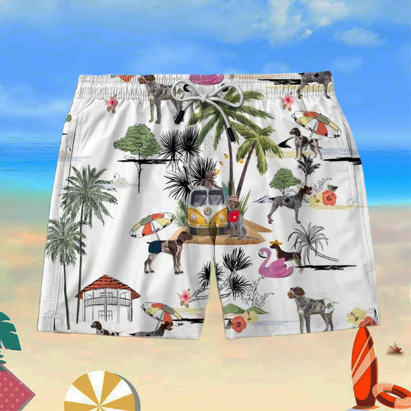 GERMAN WIREHAIRED POINTER Beach Shorts