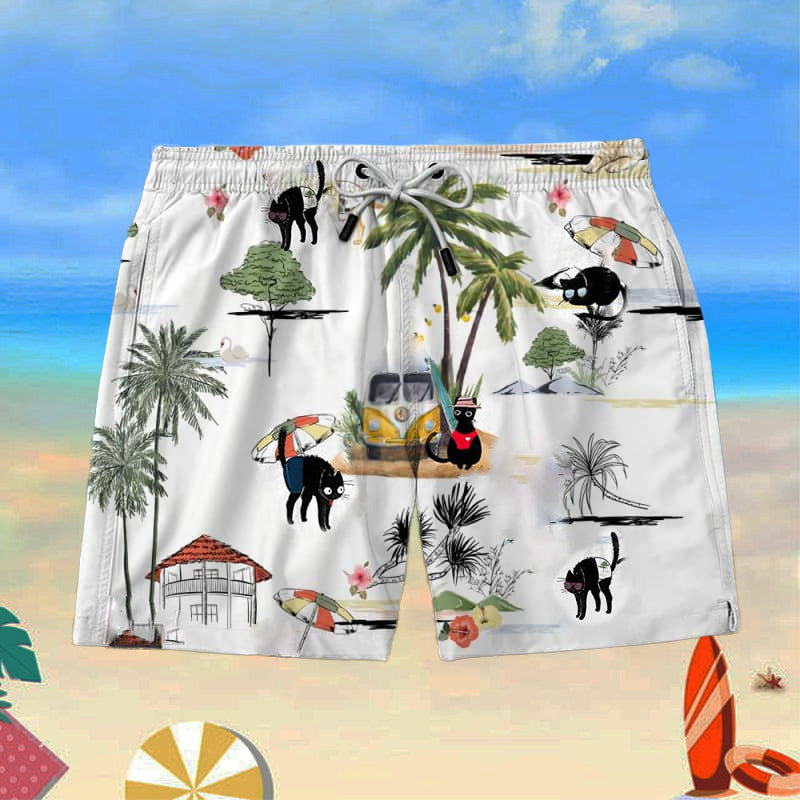 Black Cat Beach Shorts