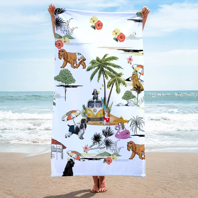 COCKAPOO Summer Beach Towel