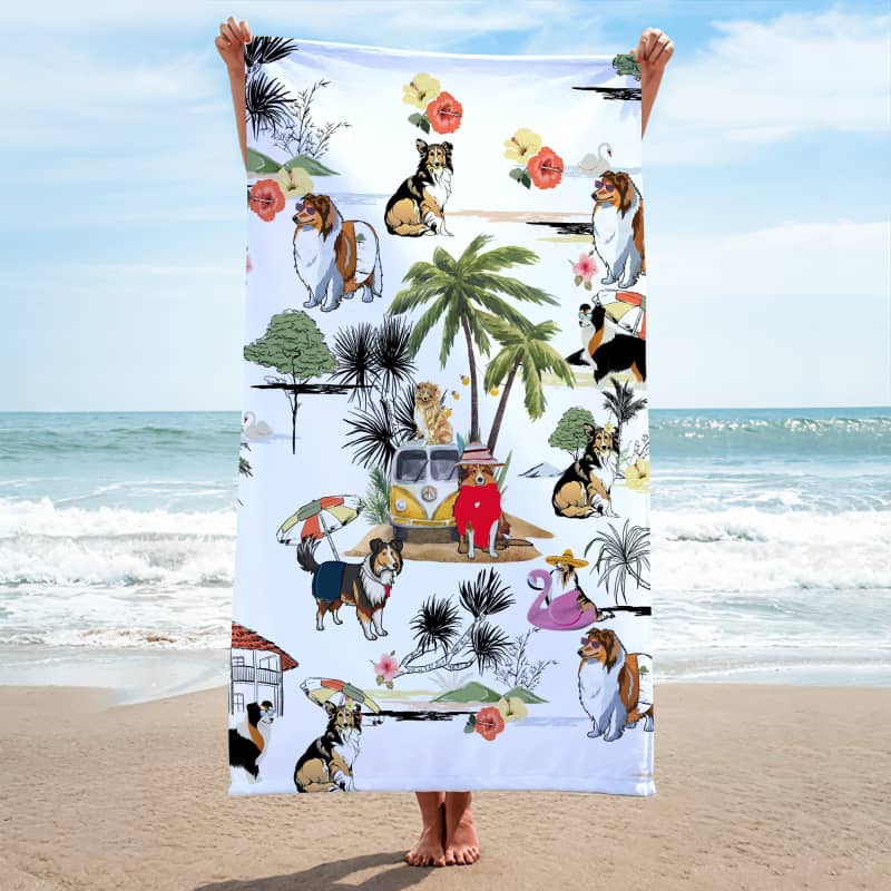 COLLIE Summer Beach Towel