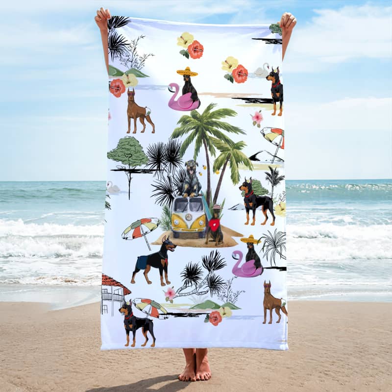 DOBERMAN PINSCHER Summer Beach Towel