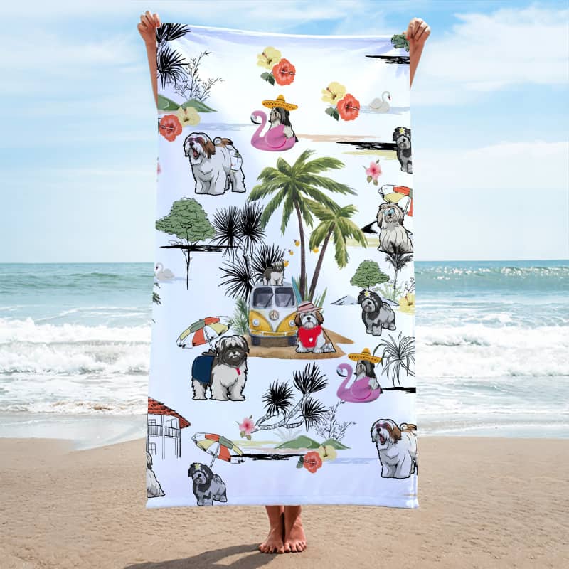 LHASA APSO Summer Beach Towel