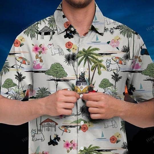 Scottish Hawaiian Shirt Hawaii Beach Retro