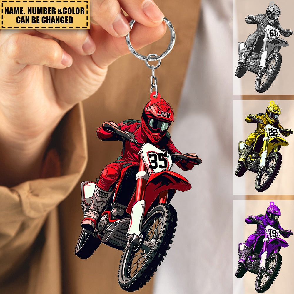 The Best Gift For Motorcycle Lover - Personalized Keychain
