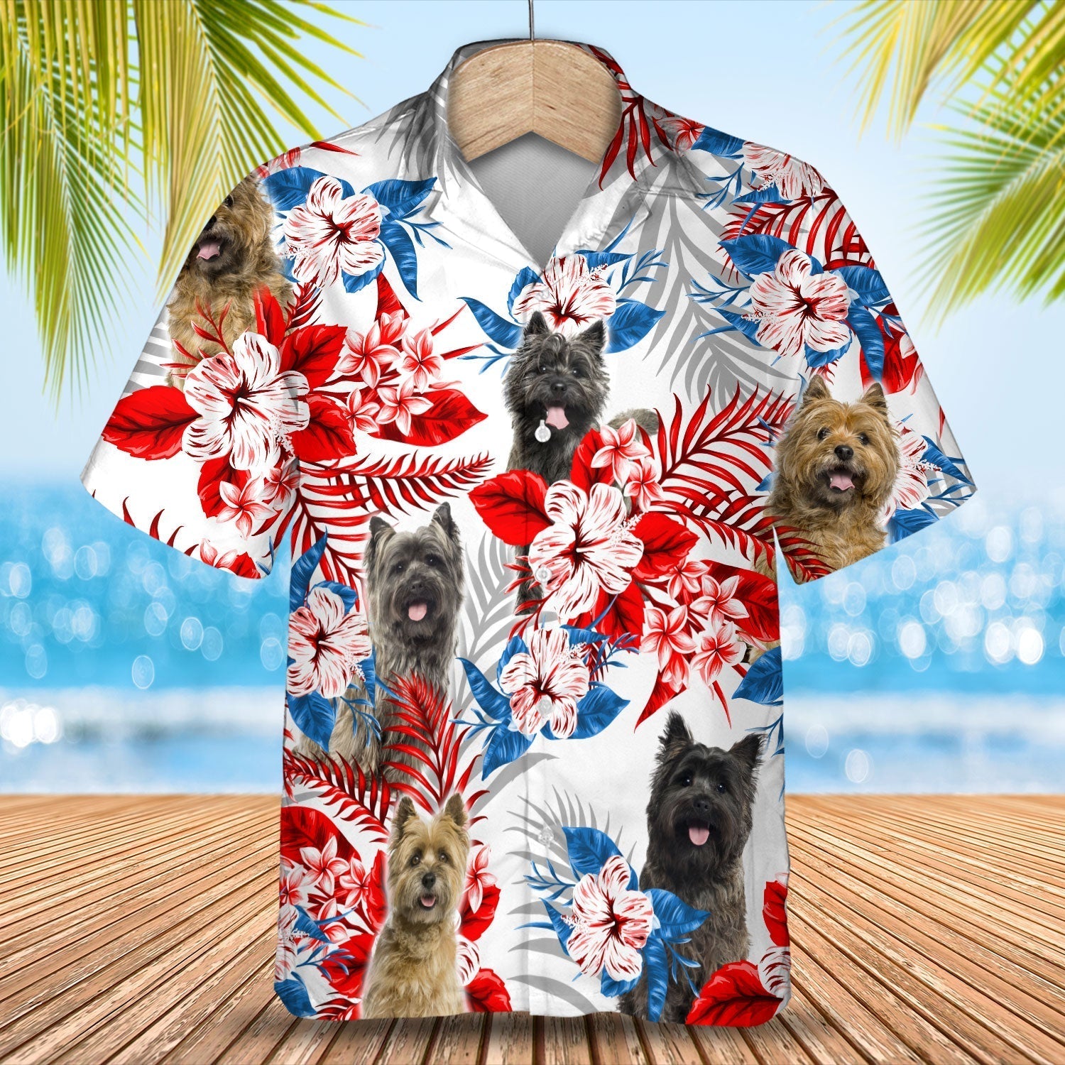 Cairn Terrier Hawaiian Shirt