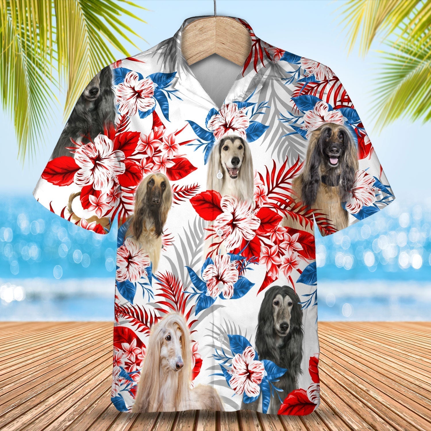Afghan Hound Hawaiian Shirt