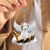 White Greyhound On The Hands Of Jesus Key chain