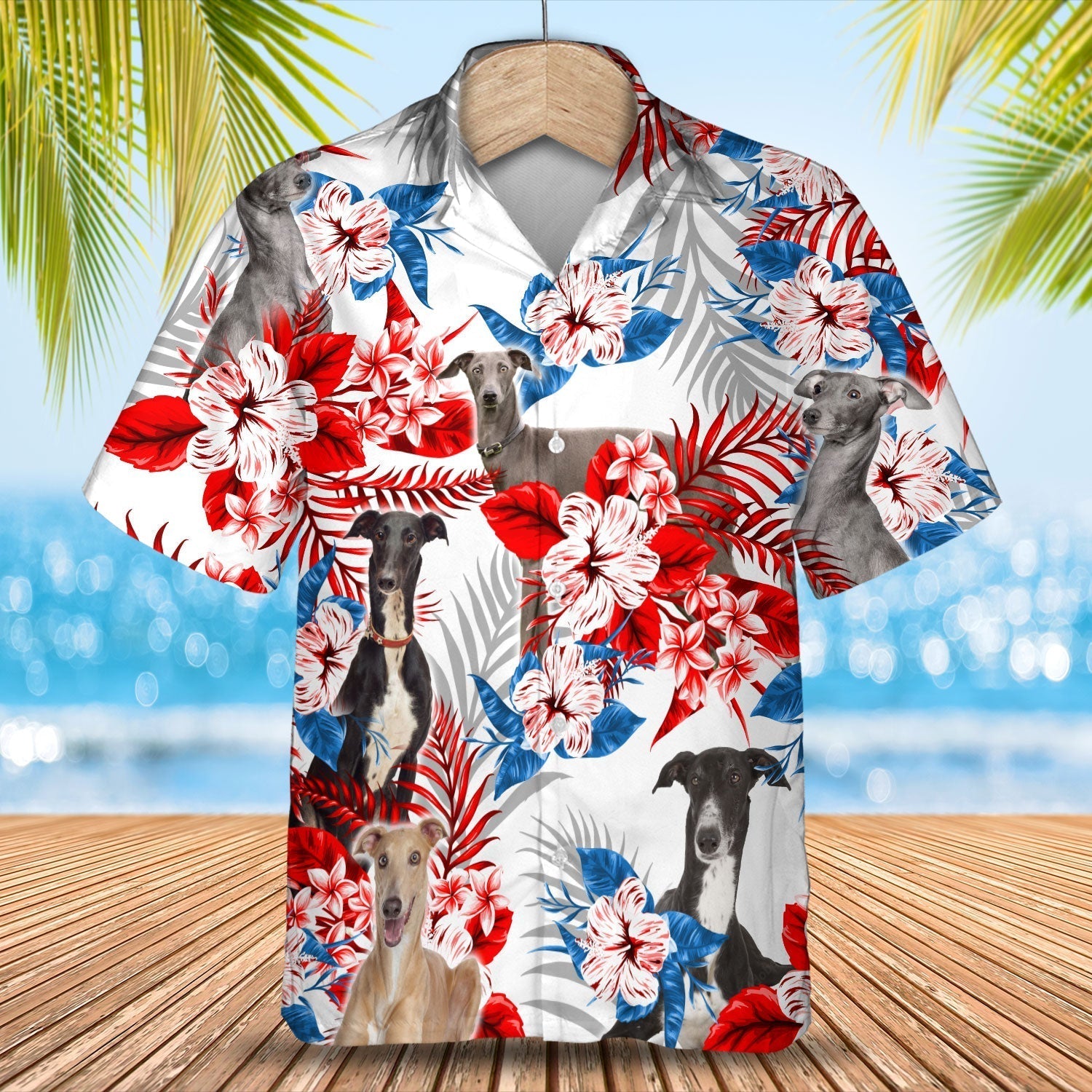 Greyhound Hawaiian Shirt