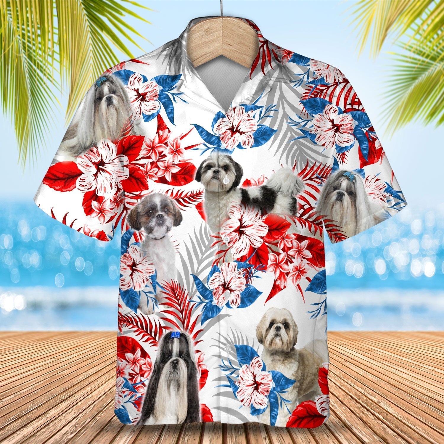 Shih Tzu Hawaiian Shirt