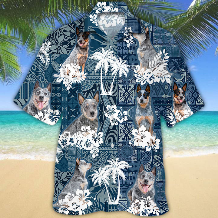 Blue Heeler Hawaiian Shirt