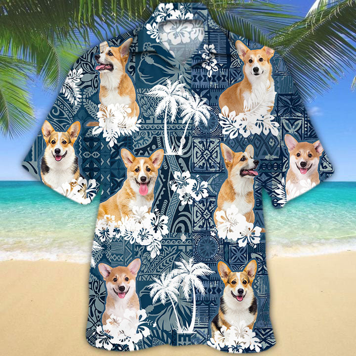 Corgi Hawaiian Shirt