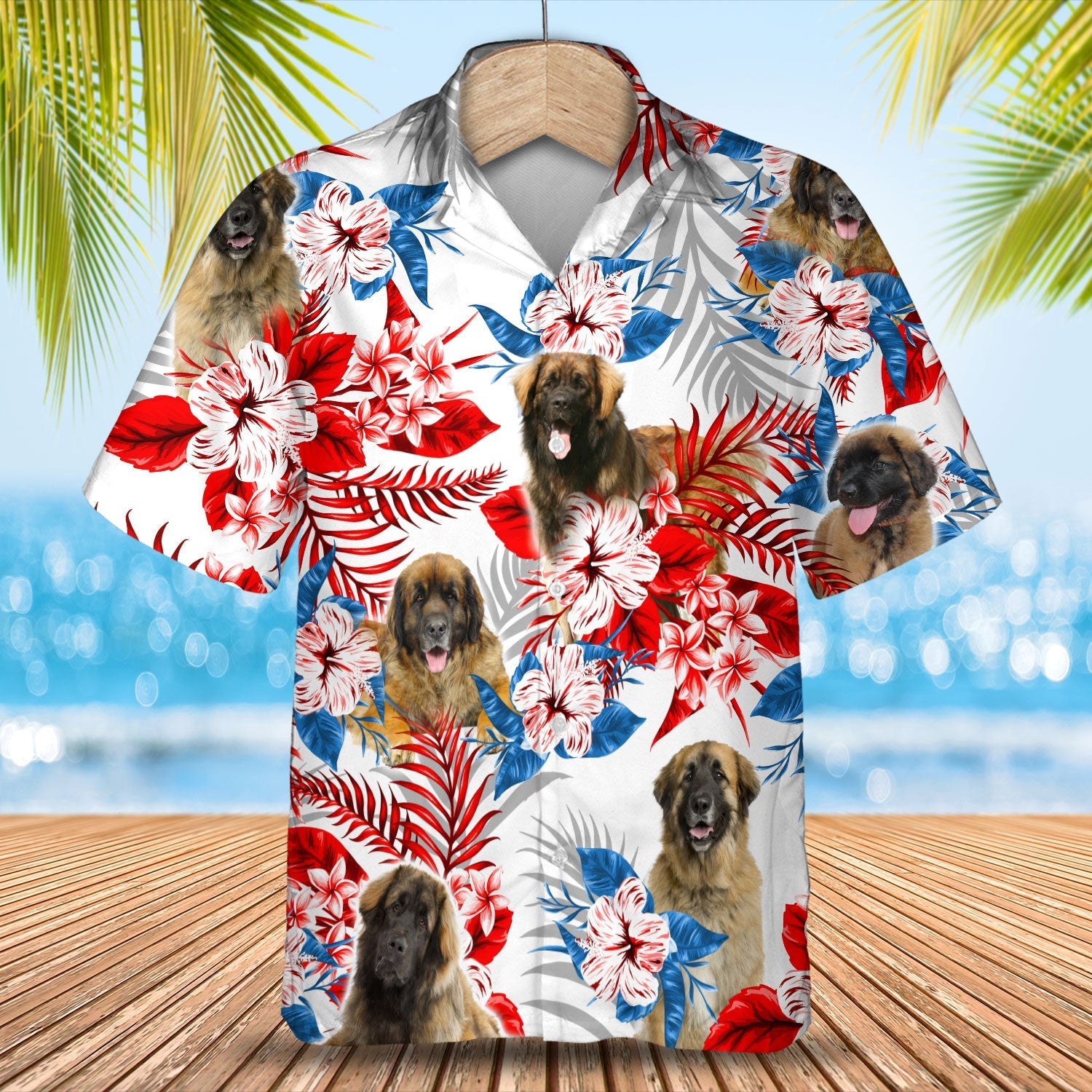 Leonberger Hawaiian Shirt