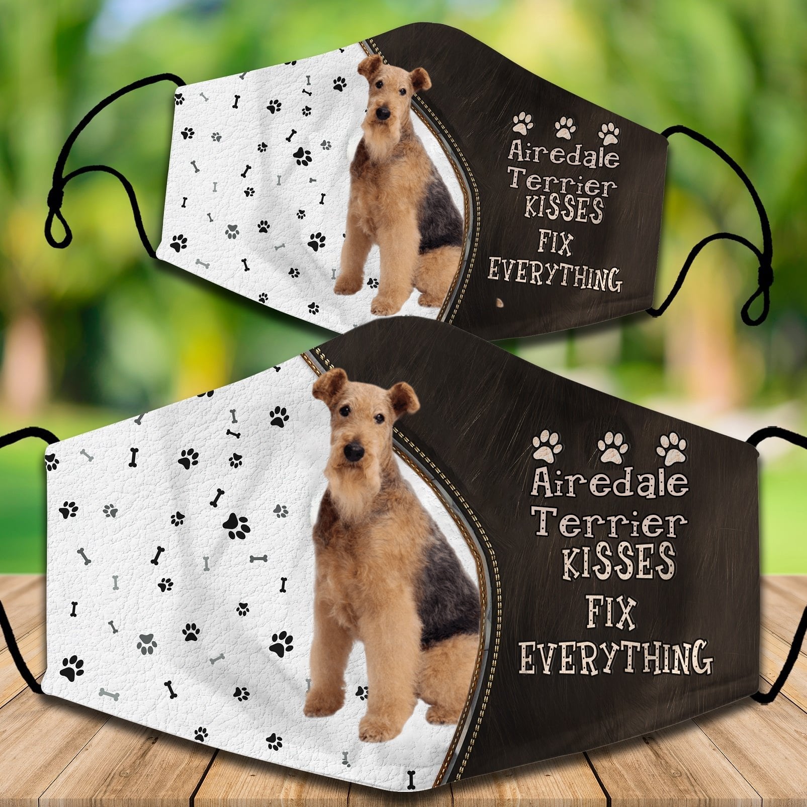 Airedale Terrier Kisses Fix Everything Veil