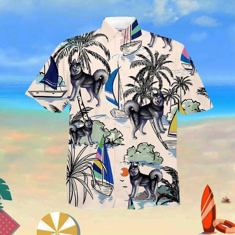 Alaskan Klee Kai Summer Beach Hawaiian Shirt