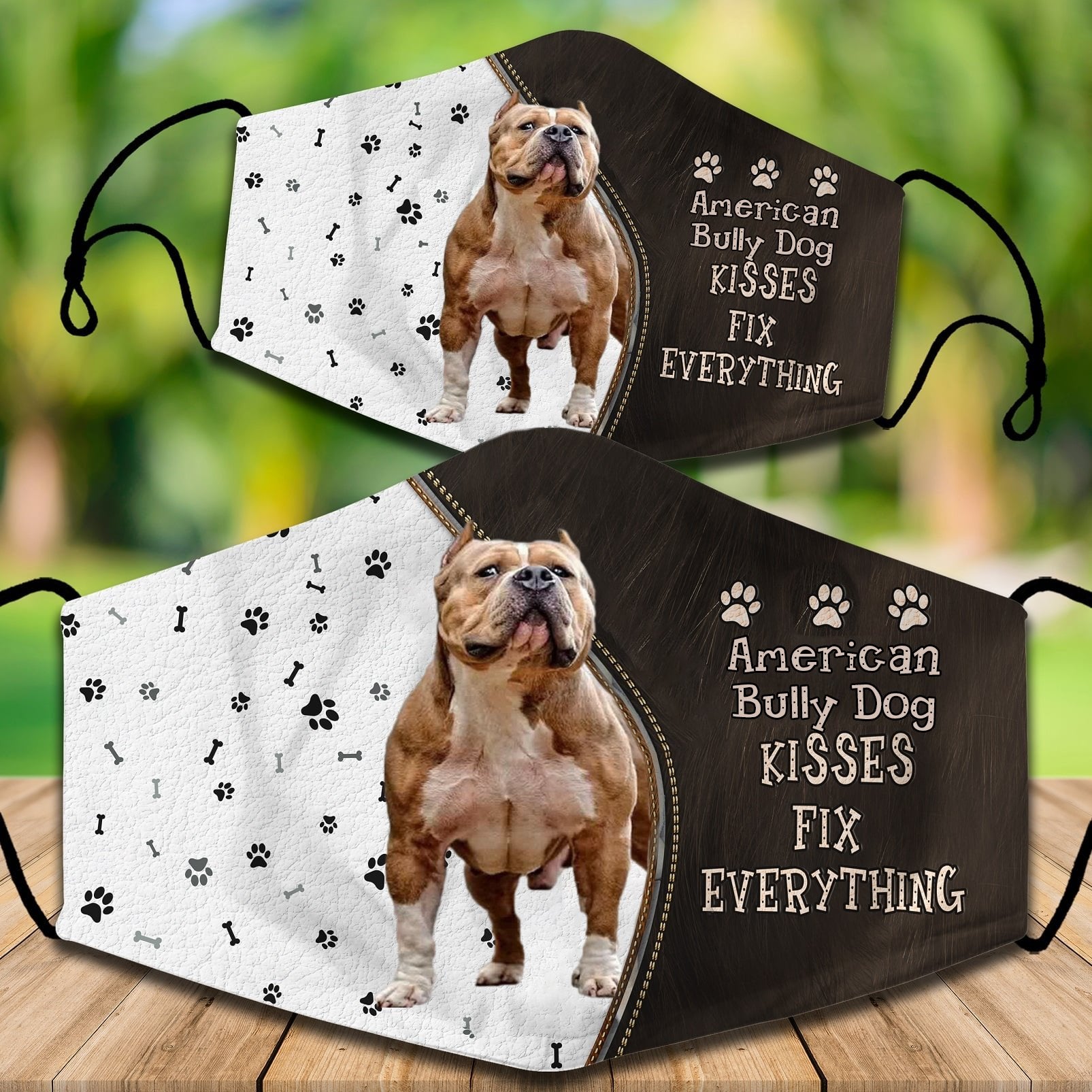 American Bully Dog Kisses Fix Everything Veil