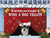 BLACK Chihuahua Wine & Dog Treats Christmas Doormat