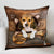 Beagle With Bone Retro Pillowcase