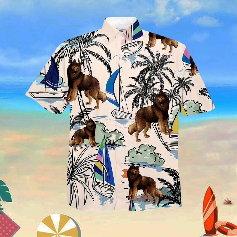 Belgian Terburen Summer Beach Hawaiian Shirt