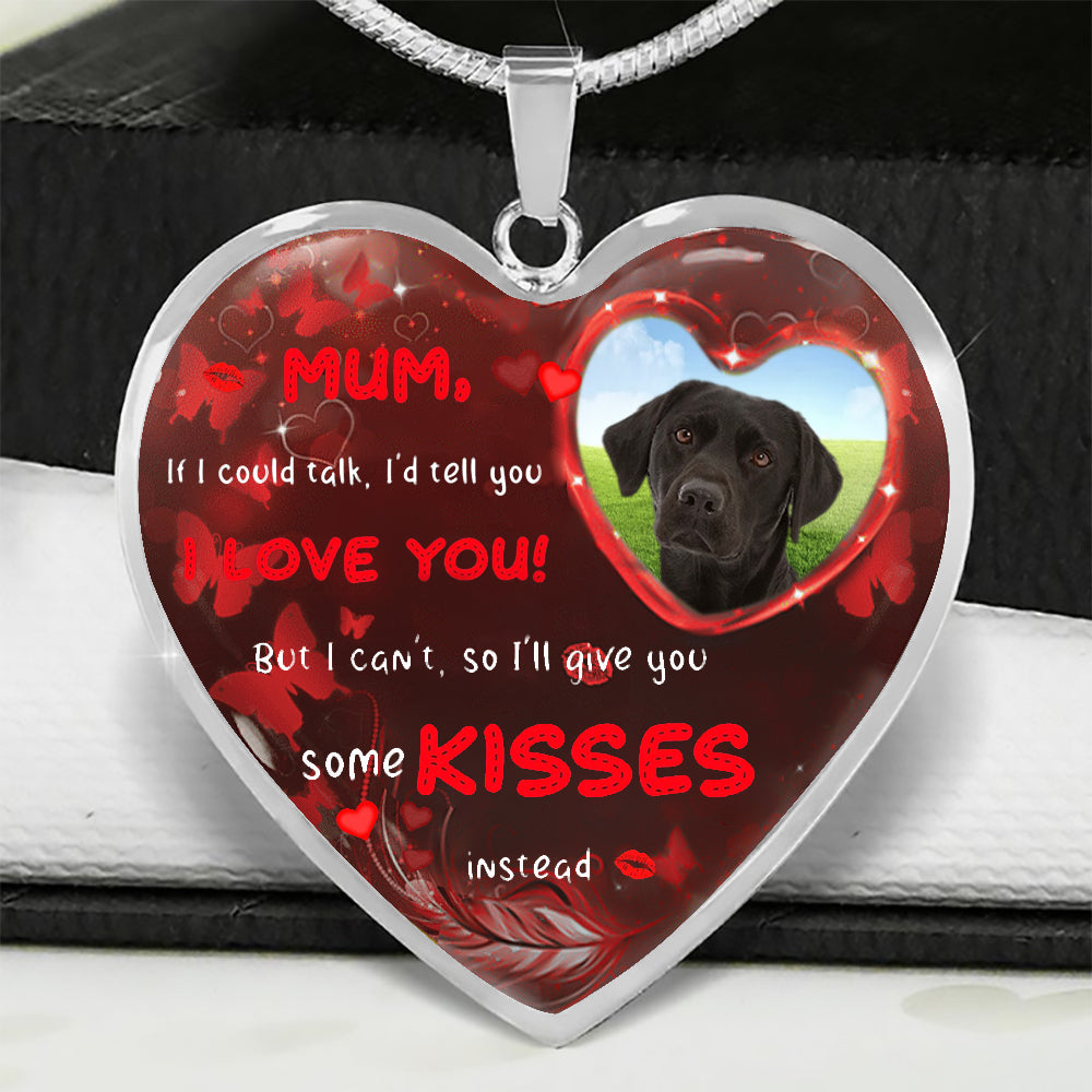 Black-Labrador Give You Some Kisses Necklace