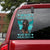 Black Long-haired Dachshund Walks With Me Sticker