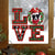Love Border Collie Christmas Sticker