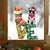 Border Collie LOVE Christmas Stocking Sticker