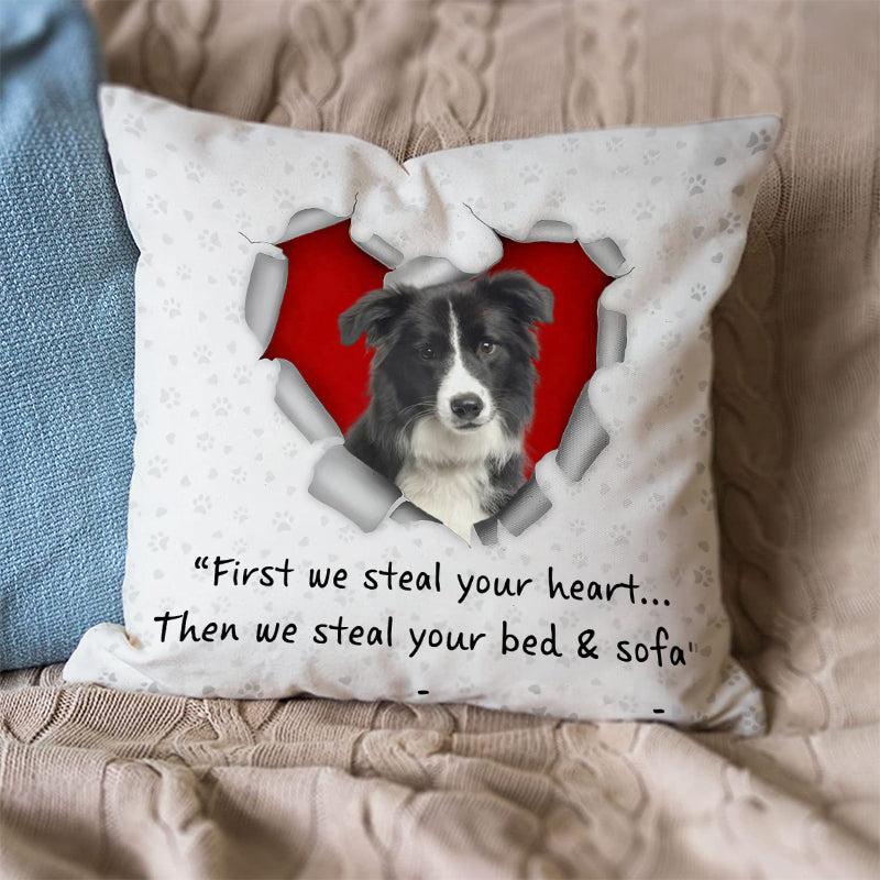 Border Collie Steal Your Heart Pillowcase