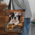 Bulldog 2 With Bone Retro Tote Bag