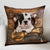Bulldog 2 With Bone Retro Pillowcase