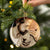 Bull Terrier With Jesus Porcelain/Ceramic Ornament