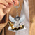 Lhasa Apso On The Hands Of Jesus Key chain