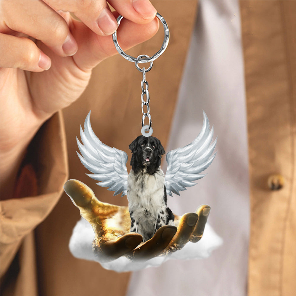 Newfounderland On The Hands Of Jesus Key chain