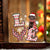 CHOCOLATE Labrador LOVE Reindeer Christmas Sticker