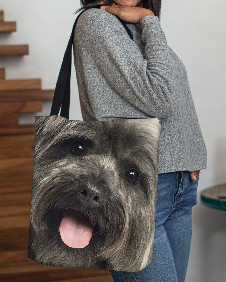 Cairn Terrier Face Cloth Tote Bag