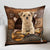 Cairn Terrier With Bone Retro Pillowcase