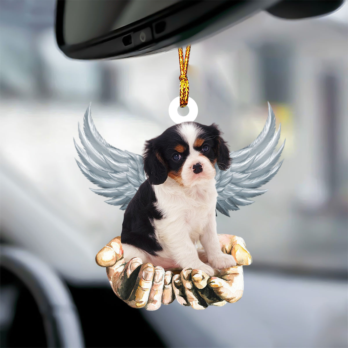 Cavalier King Charles Spaniel Angel Dog Memorial Ornament