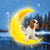 King Charles spaniel Moon double-sided decoration