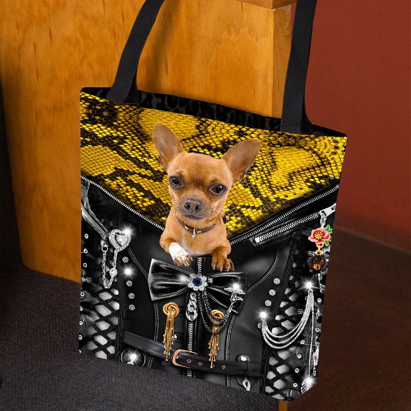 Chihuahua Punk Tote Bag