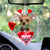 Chihuahua2 With Rose & Heart Balloon Ornament
