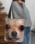 Chihuahua Face Cloth Tote Bag