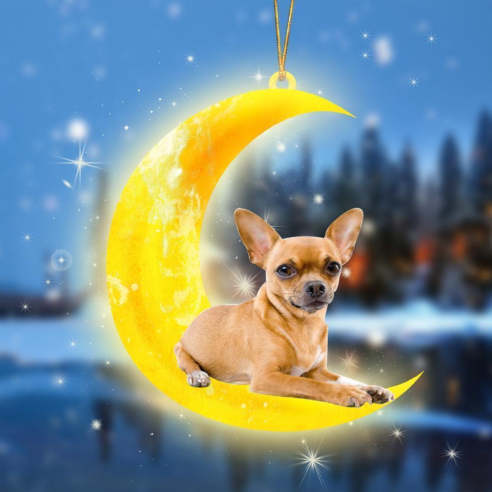 Chihuahua Moon double-sided decoration