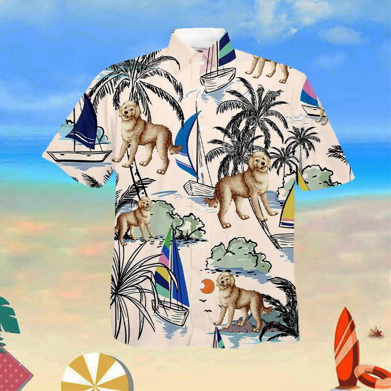 Cockapoo Summer Beach Hawaiian Shirt