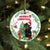Dachshund-2 Tree Merry Christmas Ornament (porcelain)