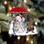 Dachshund 2 With Snowman Christmas Ornament