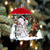 Dachshund 3 With Snowman Christmas Ornament