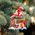 Dachshund With Mushroom House Christmas Ornament