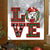 Love Dalmatian Christmas Sticker