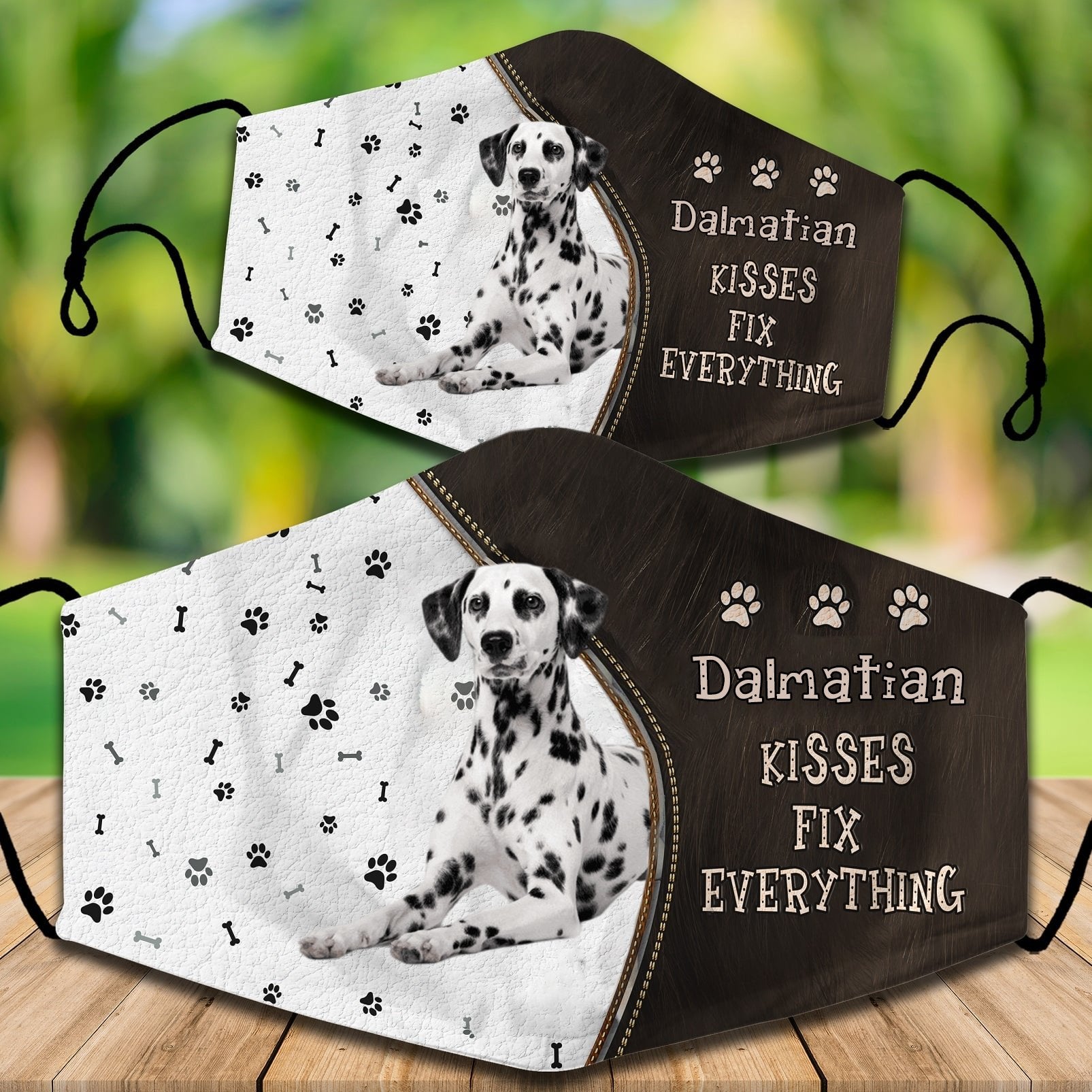 Dalmatian Kisses Fix Everything Veil