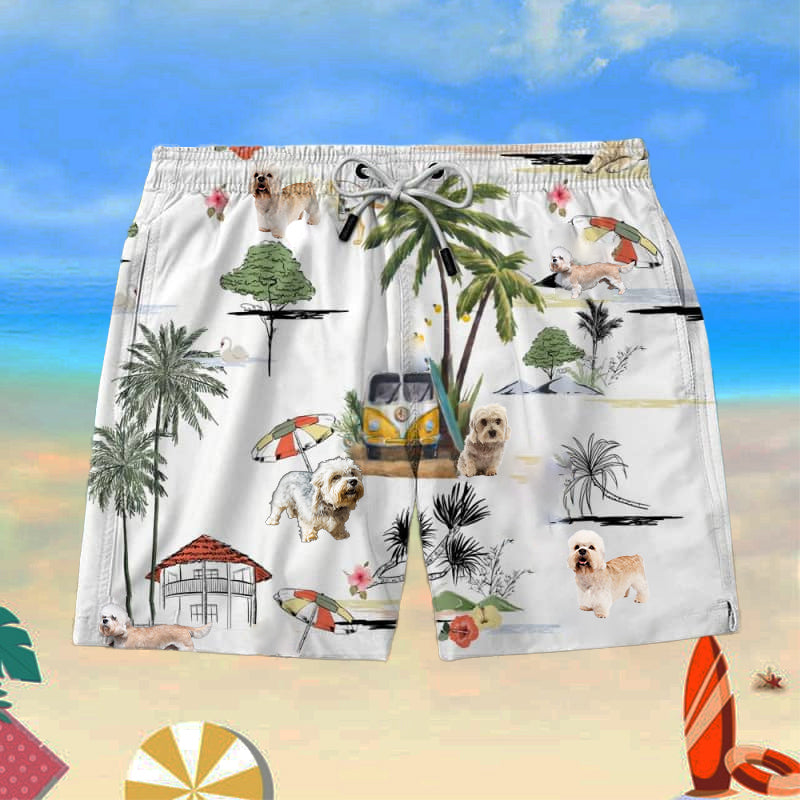 Dandie Dinmont Terrier Beach Shorts