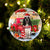 English Cocker Spaniel 2 With Red Truck Christmas Ornament (porcelain)